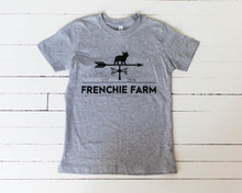 Load image into Gallery viewer, SALE. Frenchie Farm Youth Tee. Multiple Colors