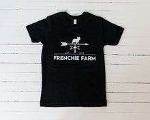 Load image into Gallery viewer, SALE. Frenchie Farm Youth Tee. Multiple Colors