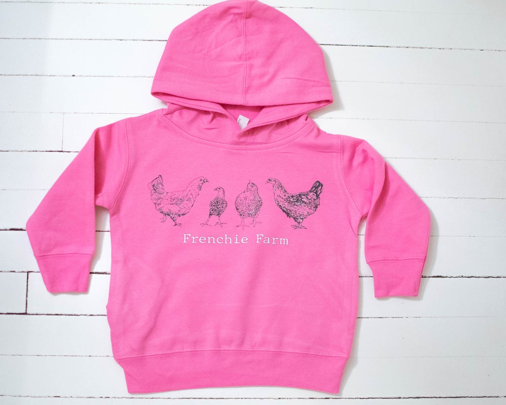 Chickens. Pink. Toddler Sweatshirt