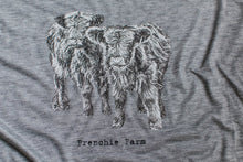 Load image into Gallery viewer, Highland Cattle. Heather Gray. Slouchy V-Neck
