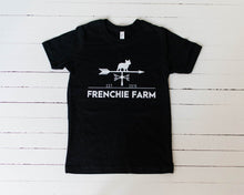 Load image into Gallery viewer, SALE. Frenchie Farm Youth Tee. Multiple Colors
